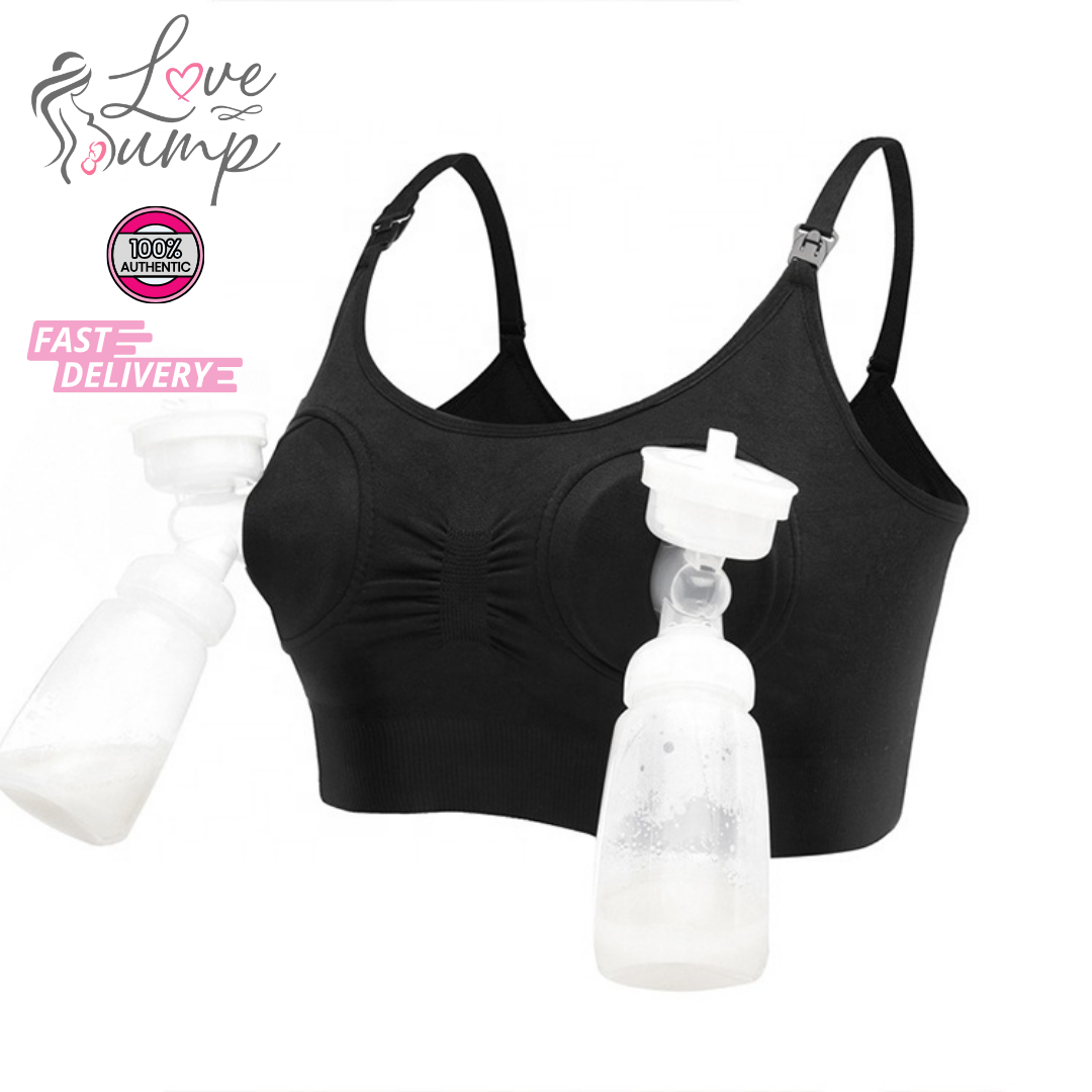 Love Bump - ToughMomma Asher Seamless Handsfree Pumping Nursing Bra
