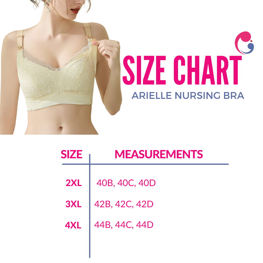 Love Bump - ToughMomma Arielle Sexy Lace Wireless Nursing Bra for PLUS SIZE