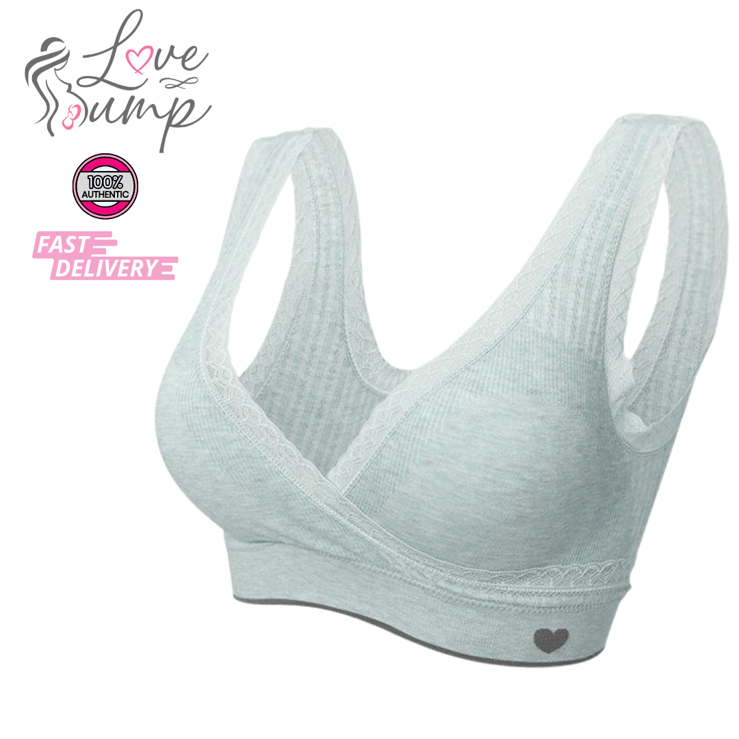 Love Bump - ToughMomma Alaina Pull Aside Cotton Wireless Nursing Bra