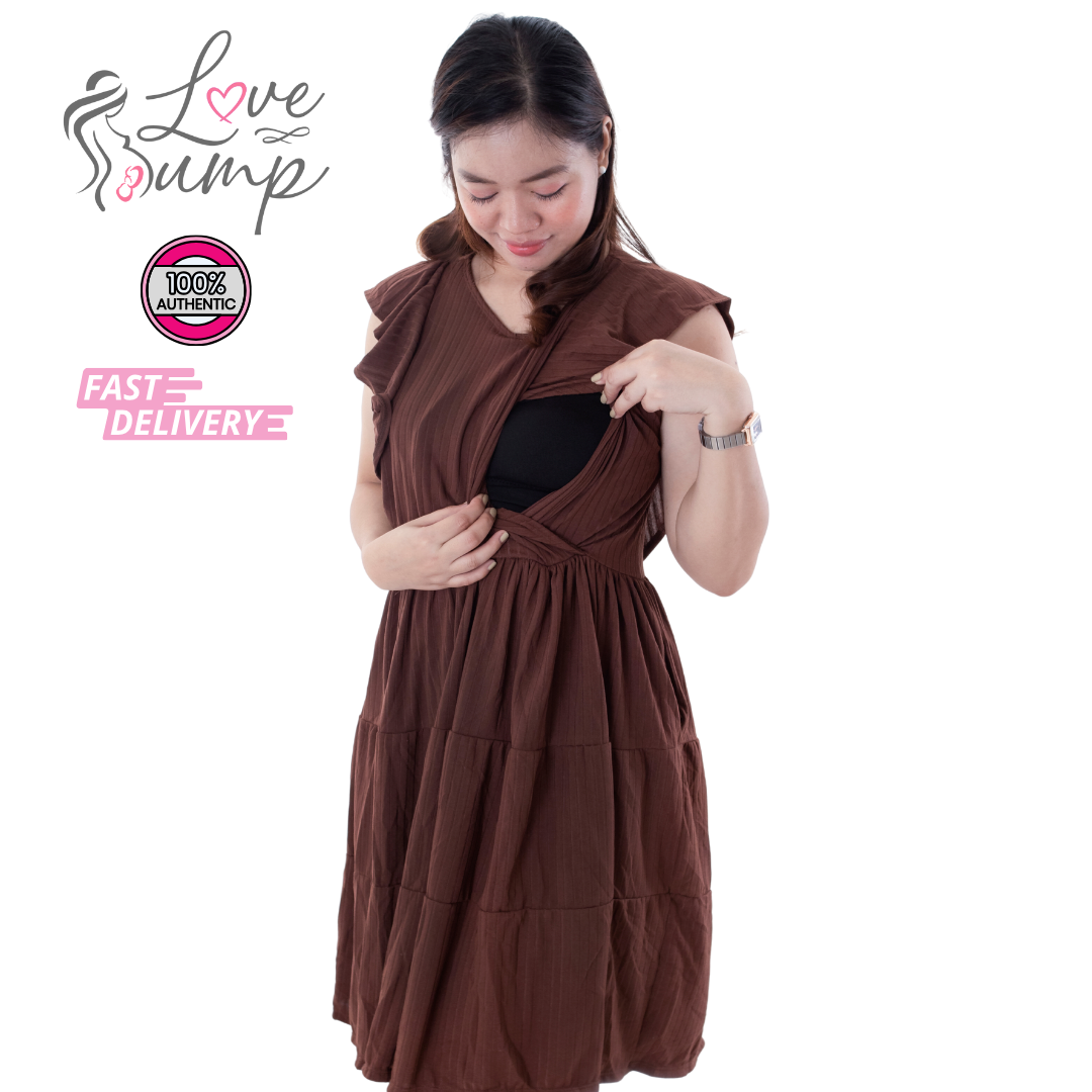 Love Bump - ToughMomma Jara Maternity Nursing Dress M - XL