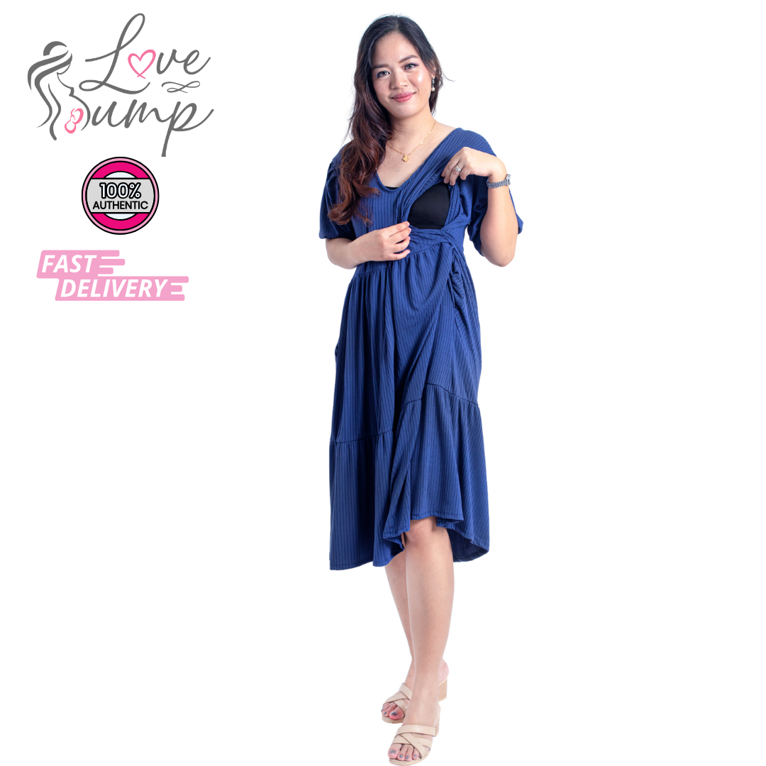 Love Bump - ToughMomma Jesika Maternity Nursing Dress S - 2XL