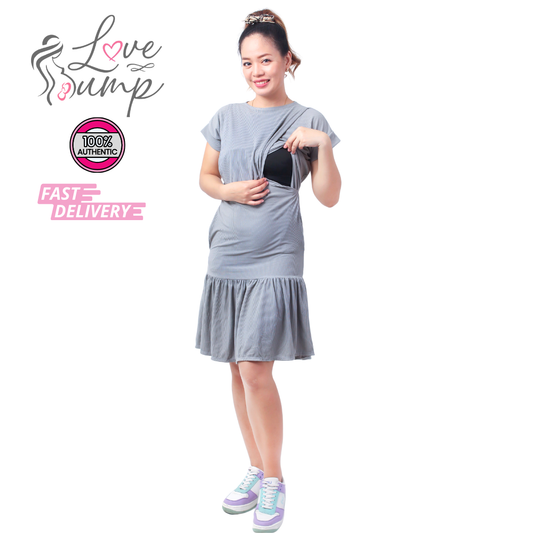 Love Bump - ToughMomma Gabrielle  Maternity Nursing Dress S - 2XL