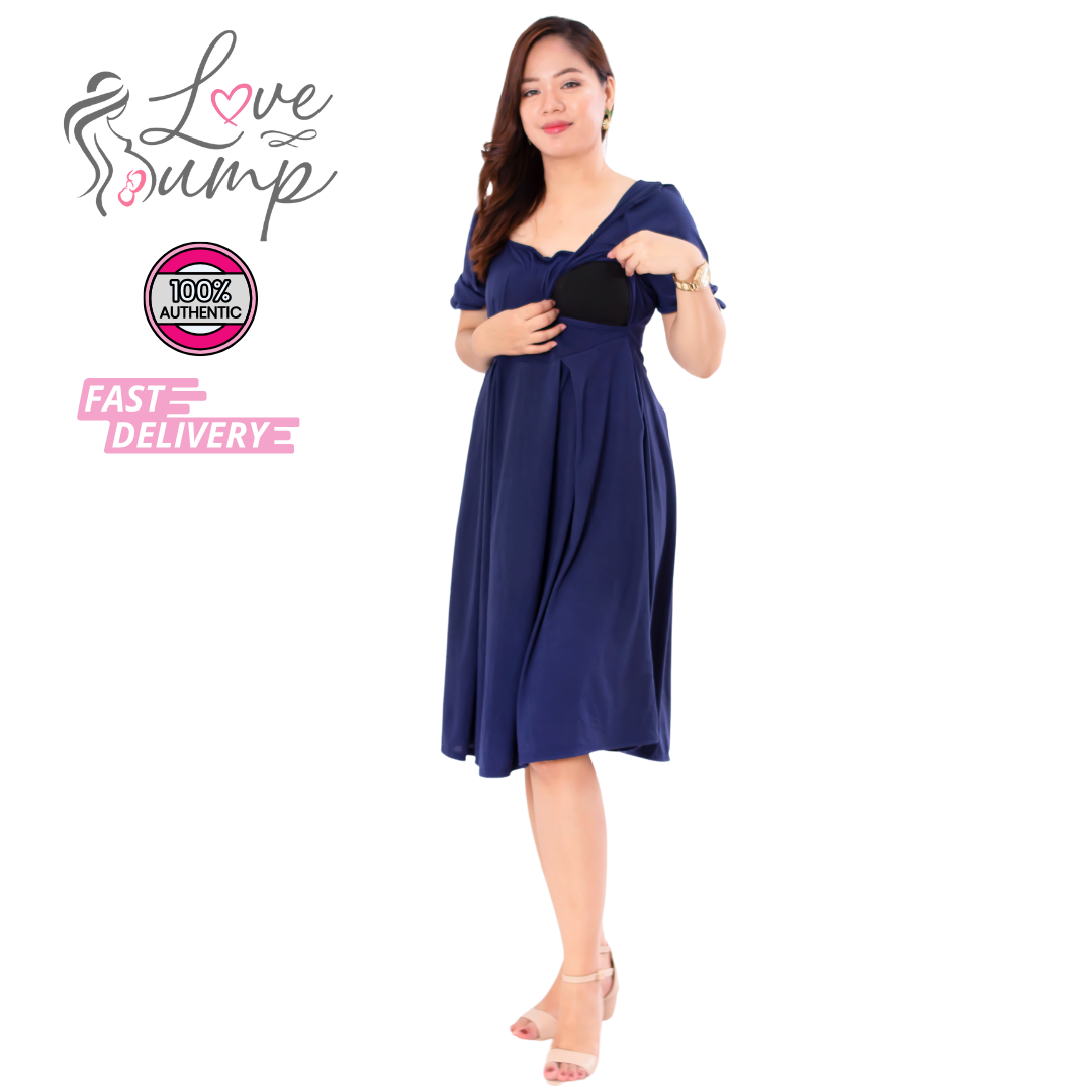 Love Bump - ToughMomma Aurelee Maternity Nursing Dress S - 2XL