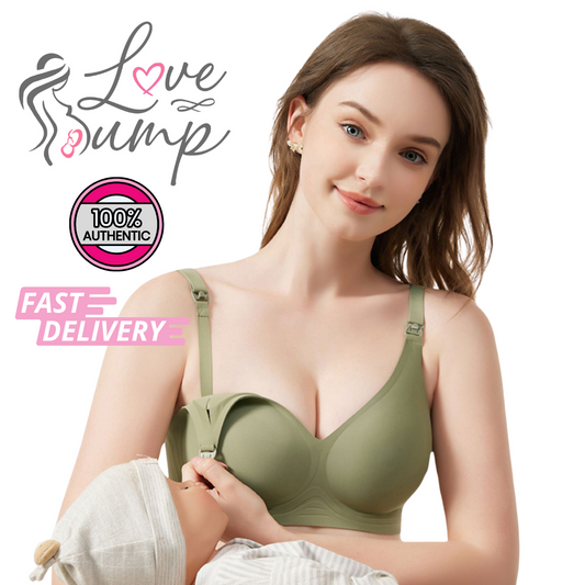 Love Bump - ToughMomma Berinice Premium Quality Seamless Wireless Ice Silk Nursing Bra