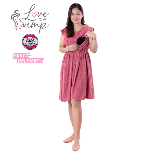 Love Bump - ToughMomma Jara Maternity Nursing Dress M - XL