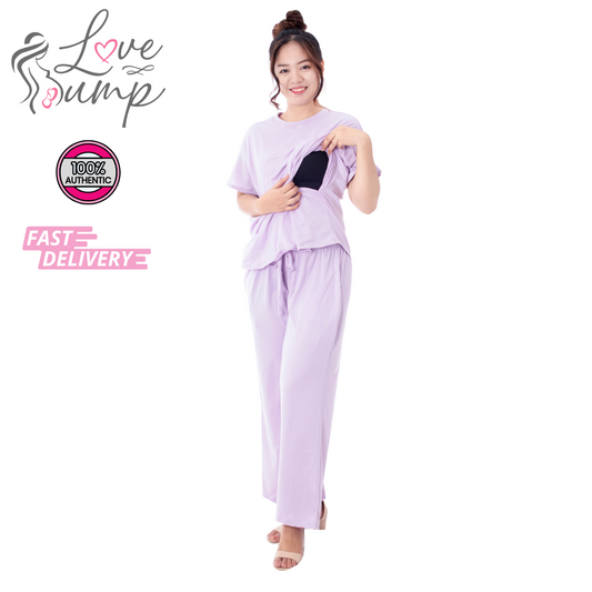 Love Bump - ToughMomma Vienna Maternity Nursing Pajama Set M - 2XL